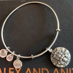 Alex and Ani - Hand of Fatima - Adjustable Bangle - Rafaelian Silver